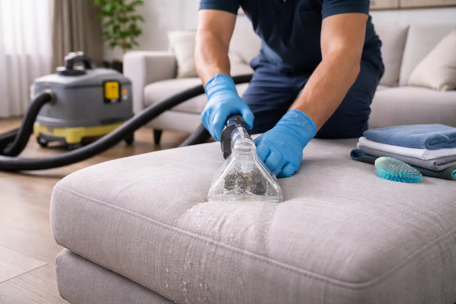 Sofa Deep Cleaning and Upholstery Extraction