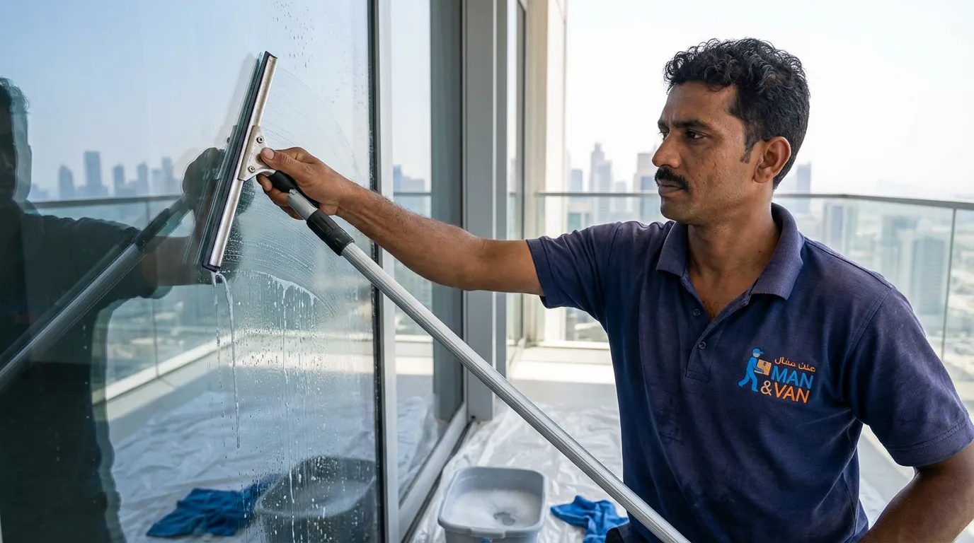 Glass Balcony and Railing Cleaning