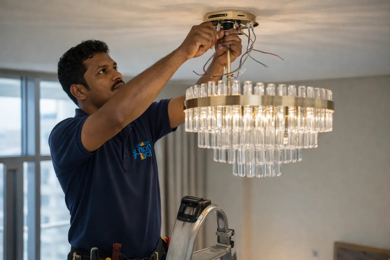 Chandelier and Pendant Light Installation